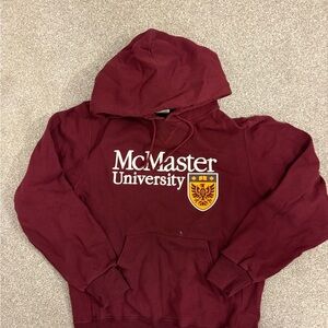 Size small Russell Athletic Maroon McMaster University Hoodie
